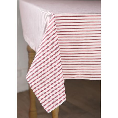 Heritage Lace Heritage Lace TK-6060R 60 x 60 in. Ticking Square Tablecloth; Red & White TK-6060R